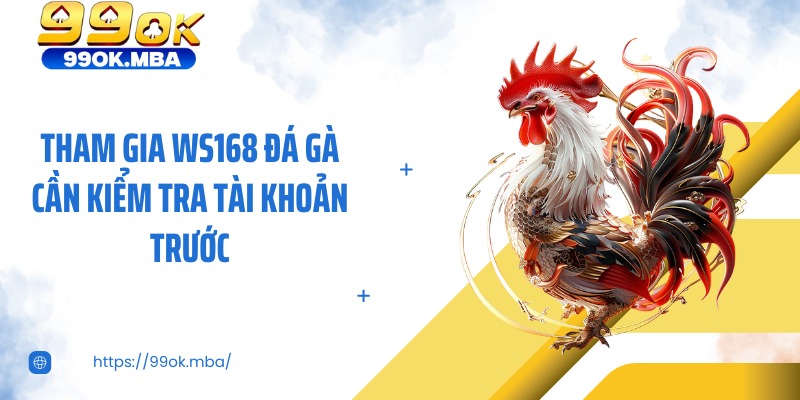 Tham gia Ws168 Đá Gà cần kiểm tra tài khoản trước
